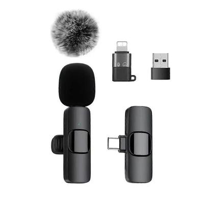 Popular Magnetic Wireless Button Bluetooth Microphone for Outdoor Mobile Phone LIVE Recording, Noise Reduction-6