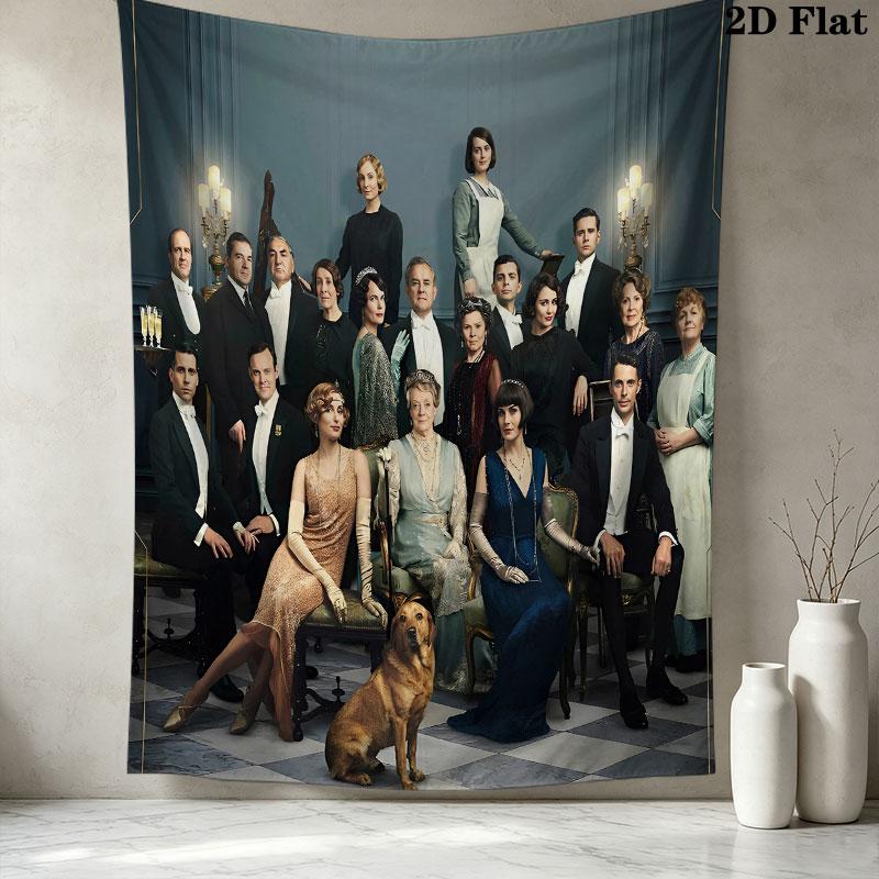 Downton Abbey Wall Tapestry Aesthetic Wall Hanging Printed Fabric Blanket Decorative Tapestries For Bedroom Living Room Home Decor