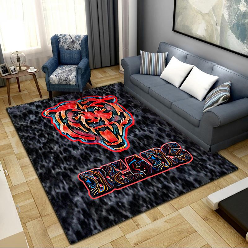 Chicago Bears Carpet Rug for Living Room Bedroom Home Sofa Decoration,Kids play Non-slip Floor Mat