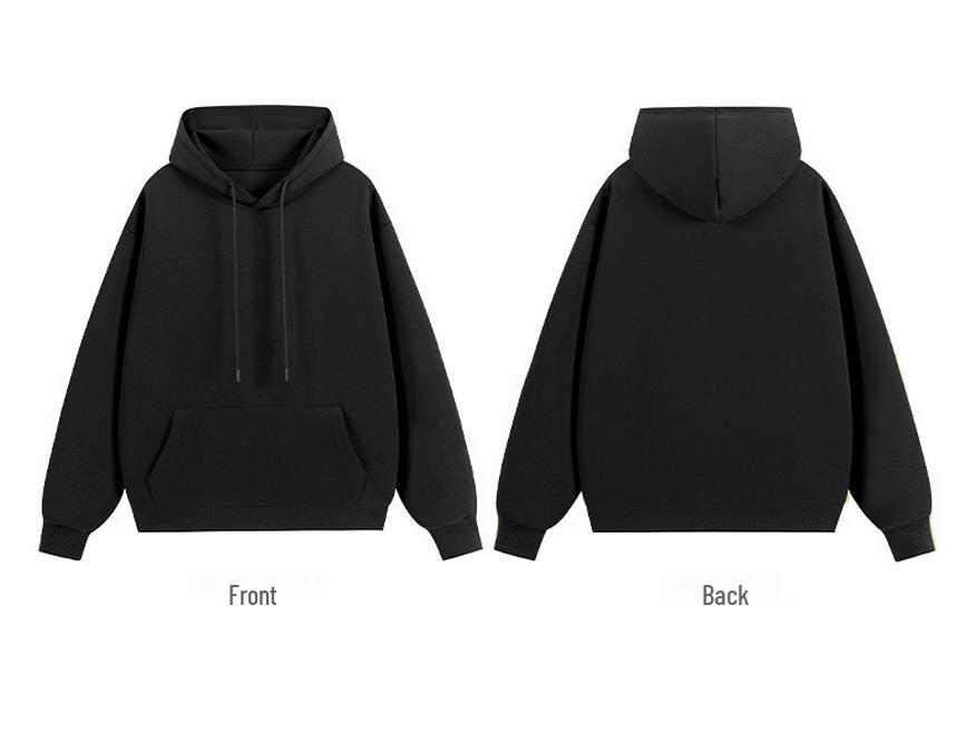 2025 Autumn Solid Color Loose Hoodie for Couples
