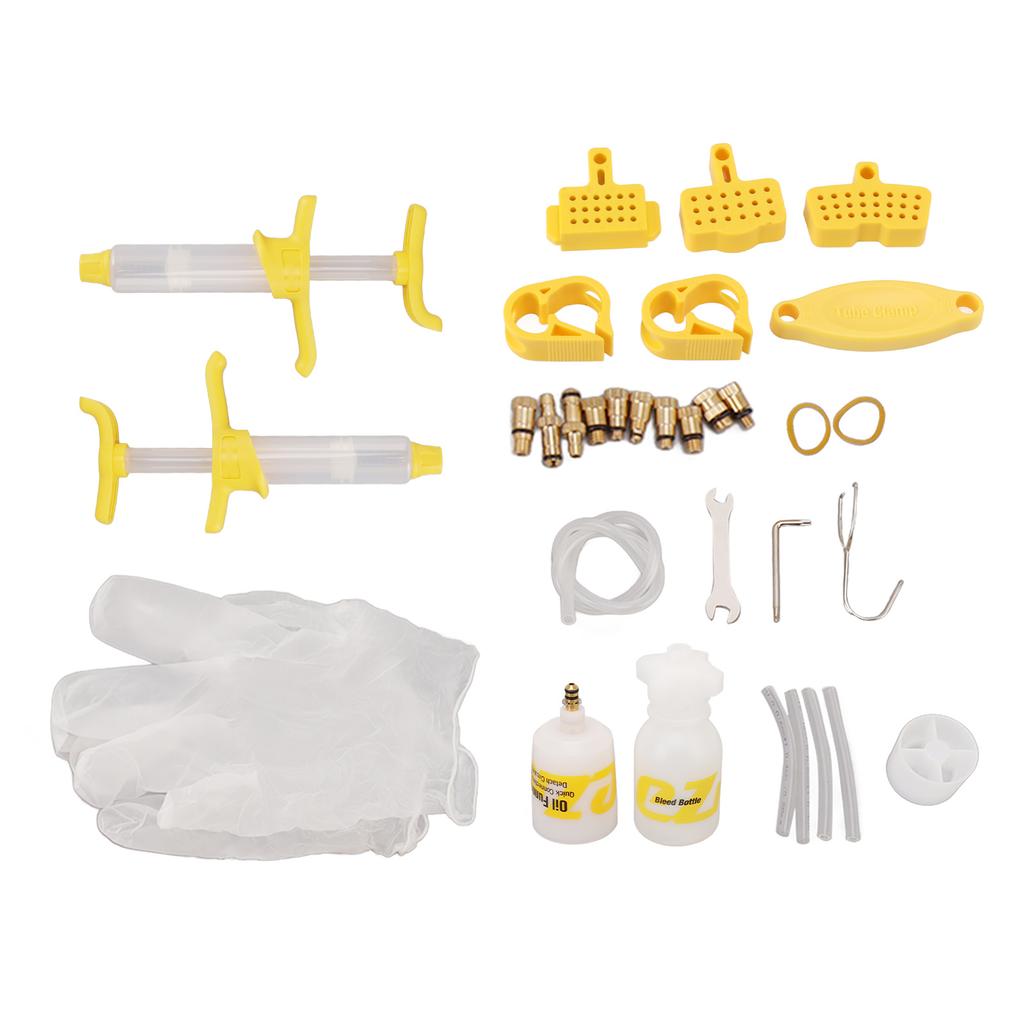 Комплект для прокачки дисковых тормозов Прочный пластик Простота в эксплуатации Упаковано в коробку Стабильное масло Комплект для прокачки велосипеда для ремонта Смазка