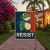 10 Pcs Resist Portland Frog Yard Flag Frog Protest Garden Flag Hilarious