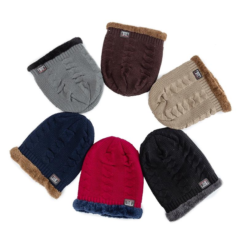 Новая теплая зимняя шапка унисекс, модные вязаные шапки с надписью M для мужчин и женщин, толстая лыжная шапка с меховой подкладкой, капот