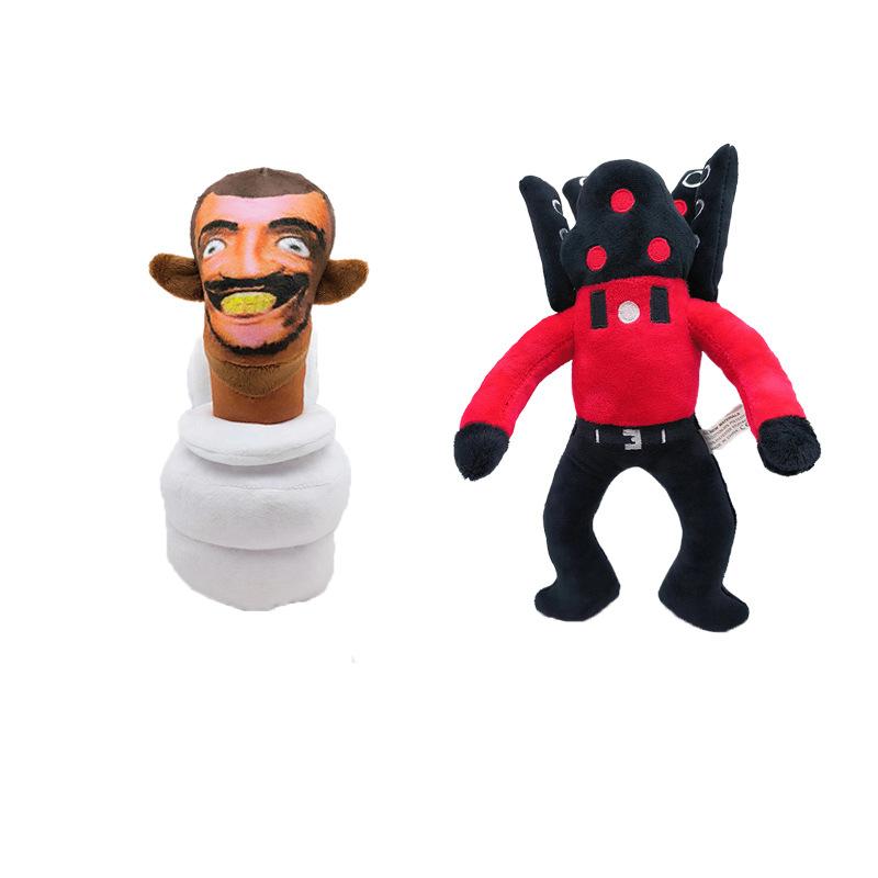 Плюшевая кукла Skibidi Toilet Аниме Фигурка из игры Коллекционный Подарок для Детей Фанатов Взрослых День Рождения Титан ТВ Человек Оператор
