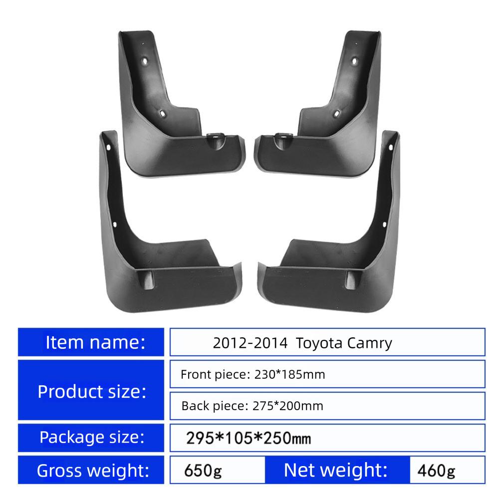 4 ШТ Передние Задние Брызговики для Toyota Camry 2012 2013 2014 Брызговики Крылья Защита Брызговик Аксессуары