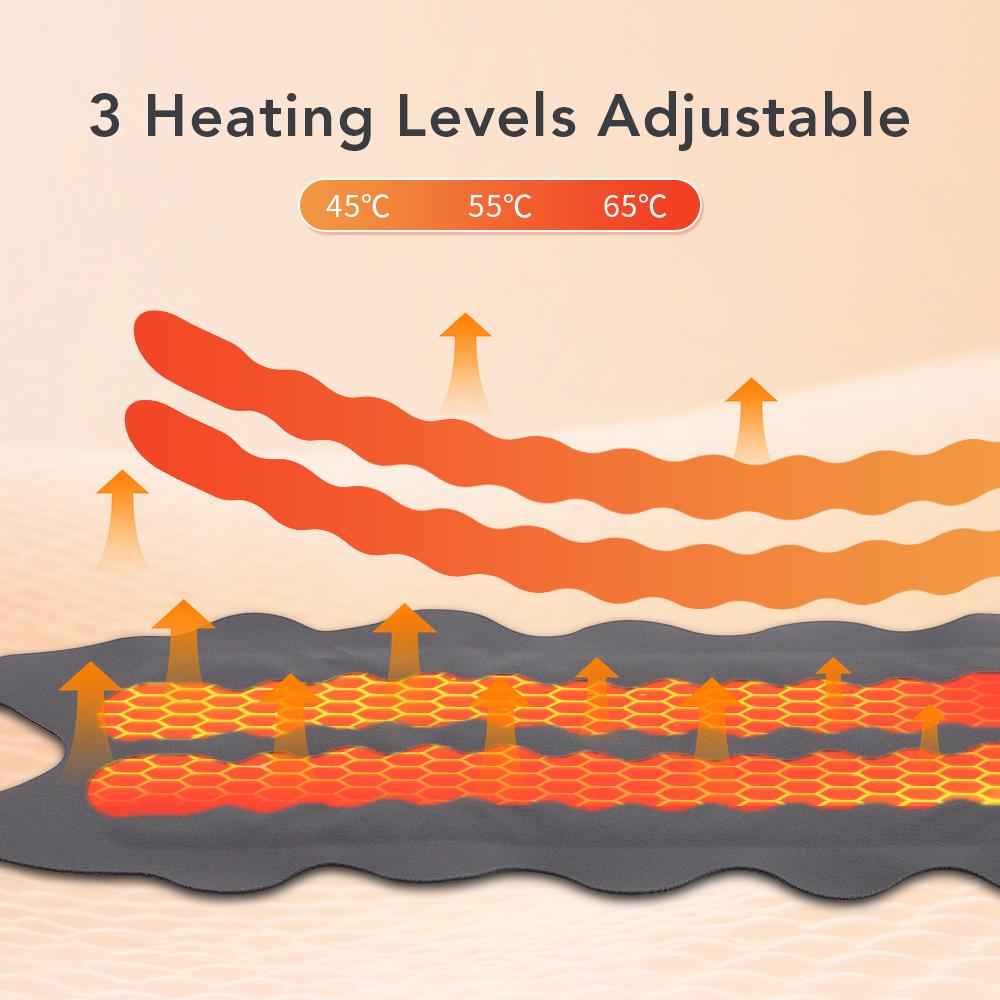 Electric Heating Wrist Massager  Wrist Guard Band Vibration Heated Wrist Brace 5 Modes Muscle Stimulator Wrist Heating Pad