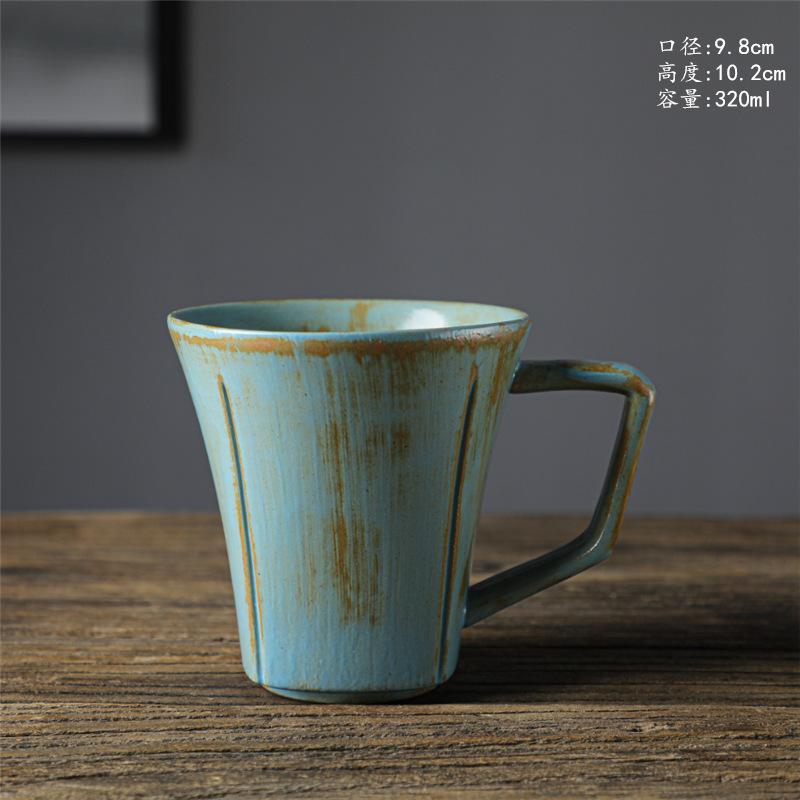 Керамическая чашка для завтрака, высококачественная пара, чашка для воды, грубая керамическая чашка для кофе, ретро-креативная чашка