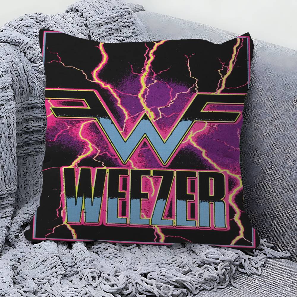 Weezer Музыкальная Группа Наволочка Полиэстер Диванные Подушки Декоративные Подушки-Пледы Домашний Декор Наволочка