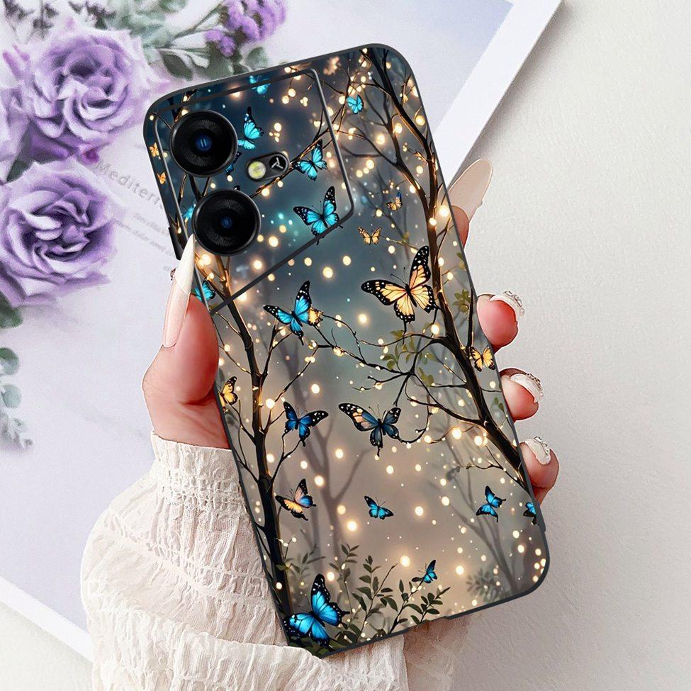 6,82'' Для Tecno Pova Neo3 LH6n Задняя крышка Для Tecno Pova Neo 3 Чехол Силиконовый Роскошный Модный Милый Мультяшный Кот Ударопрочный Funda