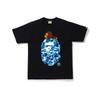 2026 BAPE Камуфляж с головой обезьяны Графическая футболка Унисекс Короткий рукав Круглый вырез Хлопковая футболка Мужчины Женщины
