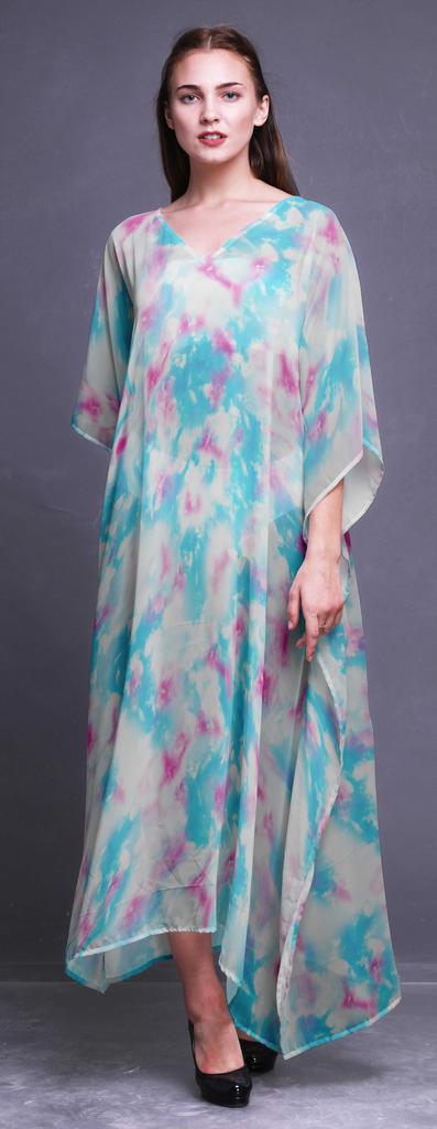 Bimba Ladies Plus SizeA KaftanA Summer Wear Beach Coverup Kimono Caftan