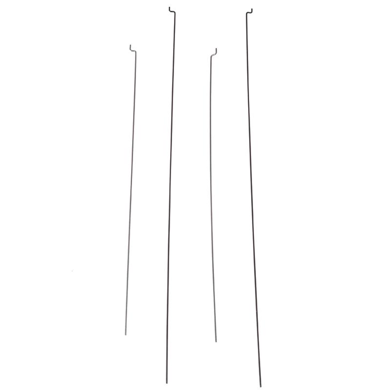 10Pcs Z Type D1.2Mm Steel Wire Push Pull Rod Pushrod For Rc Aircraft Airplane