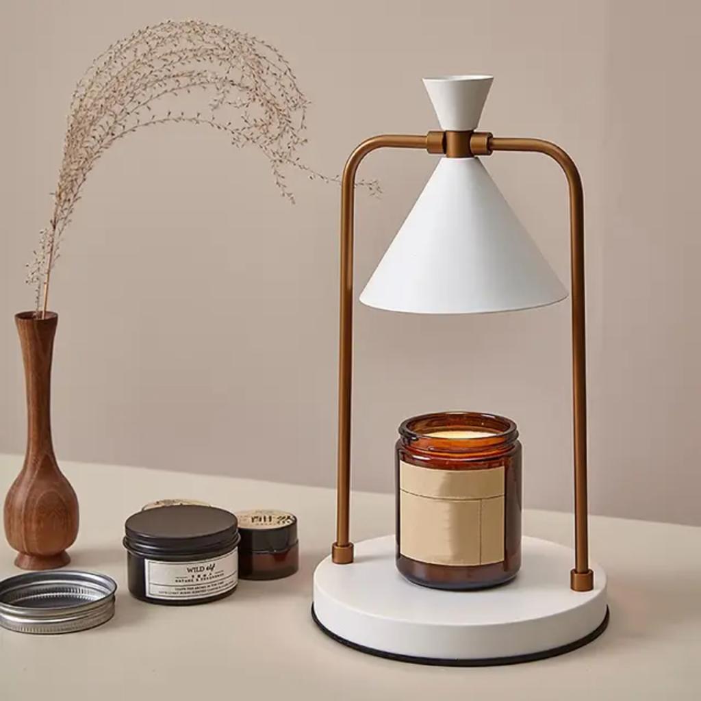 New Elegant Aromatherapy Melting Wax Glass Candle Lamp - Create a Cozy Atmosphere In Your Bedroom - Elegant Lamp for Ambient Lig