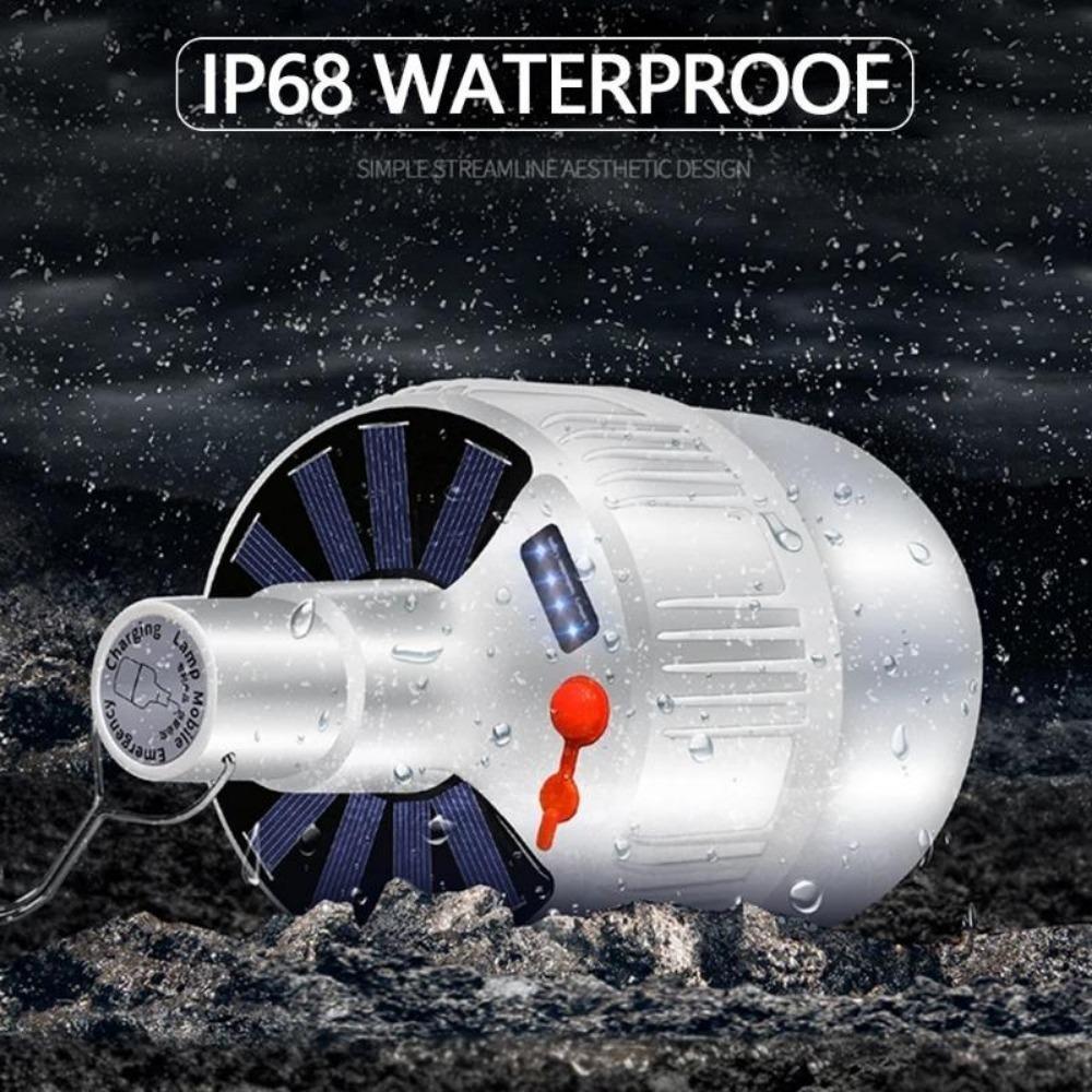 Фонарь для кемпинга на открытом воздухе с быстрой зарядкой постоянного тока на солнечных батареях Портативная палатка Светодиодный крючок для подвешивания кемпинга Поисковые аварийные огни