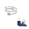 Swarovski Cubic Zirconia Rings Unisex White 574152