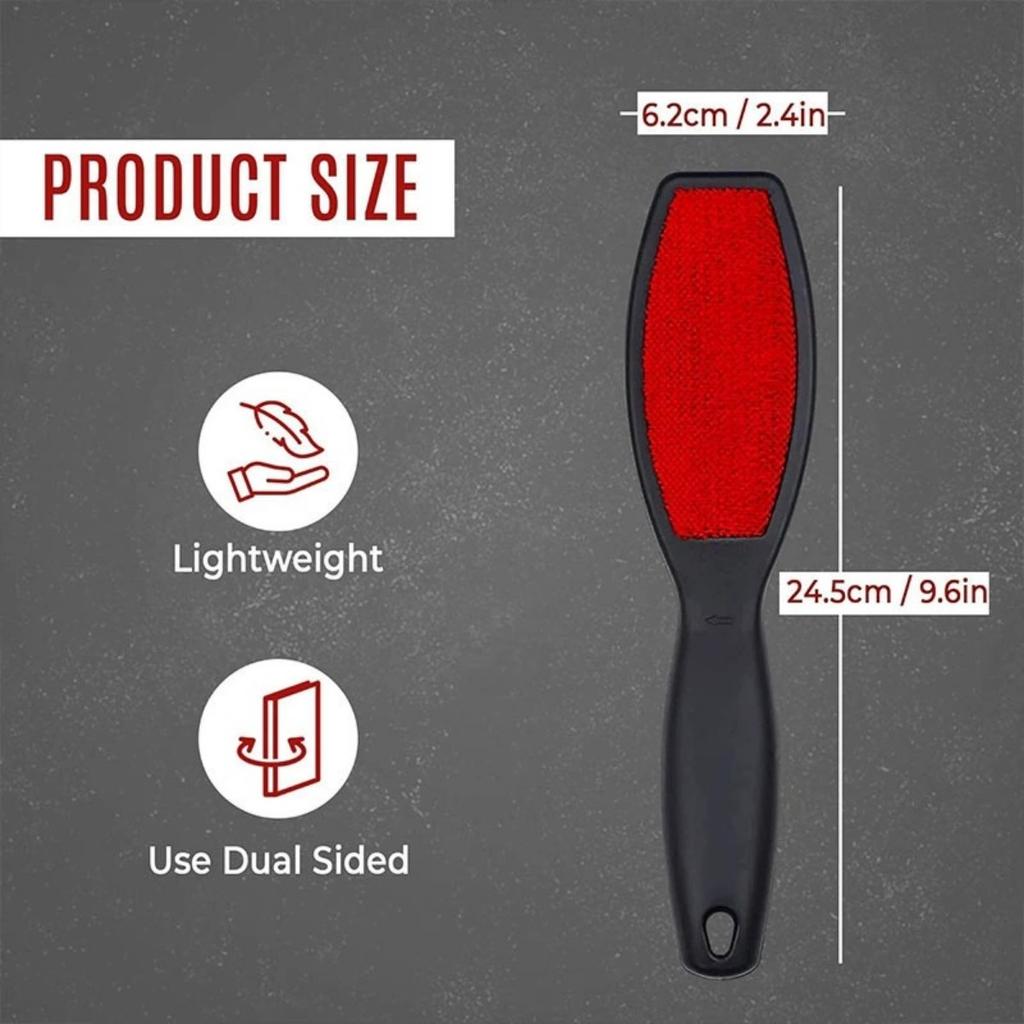 Набор из 2 двухсторонних велюровых щеток для чистки ворса! Удаляет ворс, пыль, перхоть и шерсть домашних животных с одежды и обивки