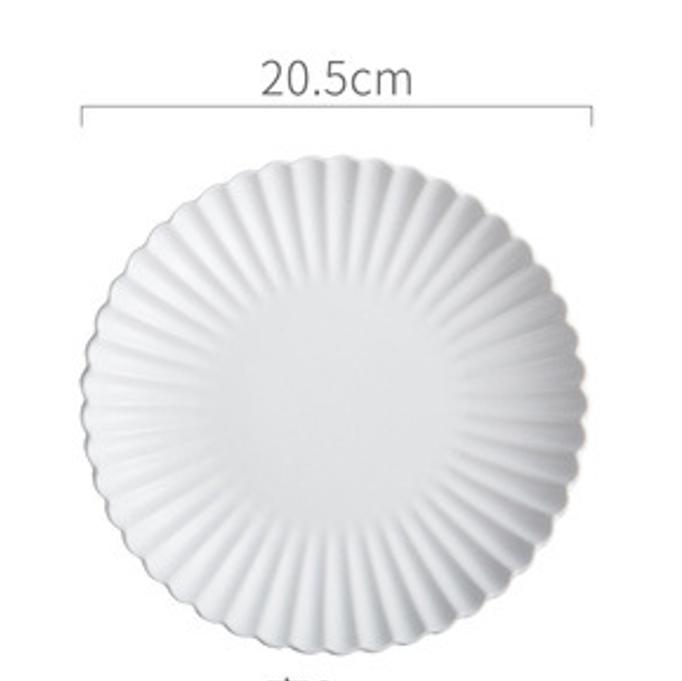 Креативная тарелка с хризантемой, керамическая посуда, тарелка для завтрака, десертная тарелка