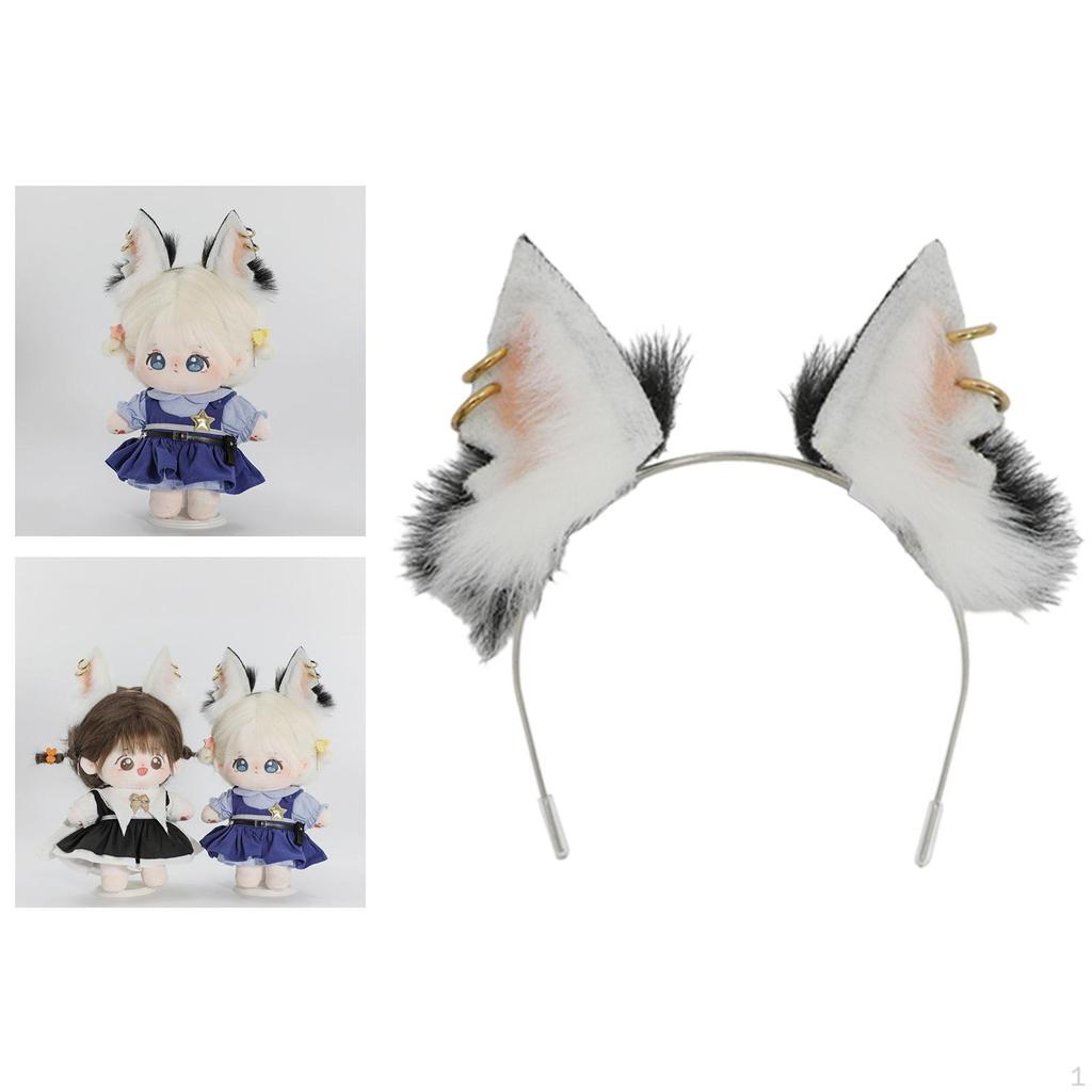 Animal Ear Band Doll Costume Accessory Cute Handmade Hair Hoop Headpiece for Dance Funny Gifts Party