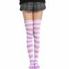 1Pair Cotton High Quanlity Cosplay Over Knee Overknee Women Stockings Thigh High Long Popular Striped Cute Sweet Girls Socks  Unique