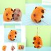Adorable Capybara Plush Keychain Soft And Cute Cross-border Bag Charm