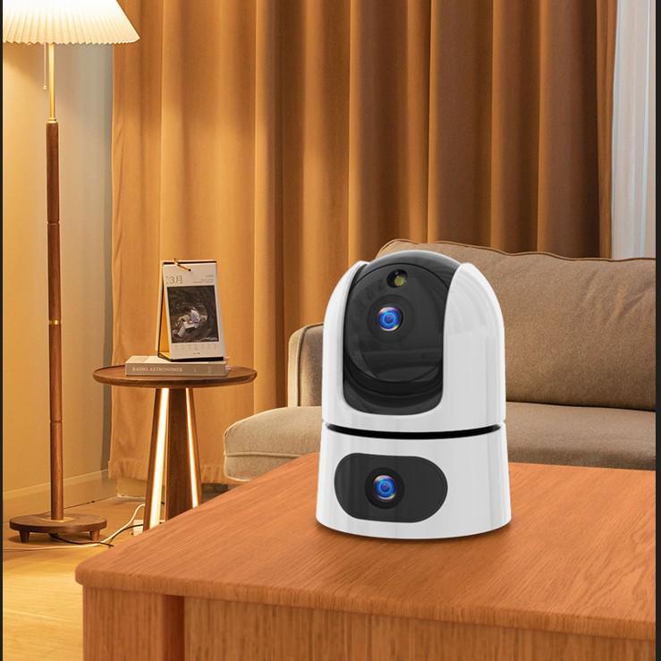 V380 Dual-Lens WiFi HD Smart Indoor Surveillance Camera