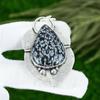 Snoflake Obsidian Gemstone Sterling Silver Handmade Bezel Sister Artisan Pendant
