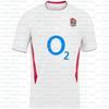 Англия Регби Белая Футболка с Красной Розой Спонсор O2 Six Nations Регбийная Рубашка для Мужчин