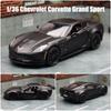1/36 Chevrolet Corvette C6-R Игрушечная модель автомобиля для детей RMZ CiTY Diecast Racing Миниатюрная коллекция с инерционным механизмом Подарок для мальчиков