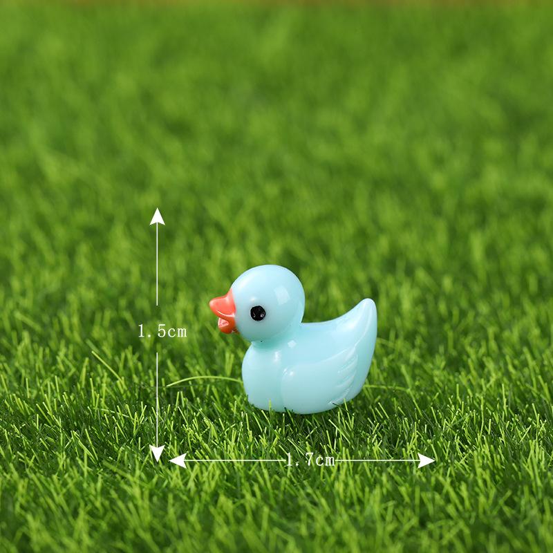Пейзаж смоляной орнамент декор фигурки слизь утки миниатюрный аквариум волшебный сад желтая крошечная уточка мини DIY микро