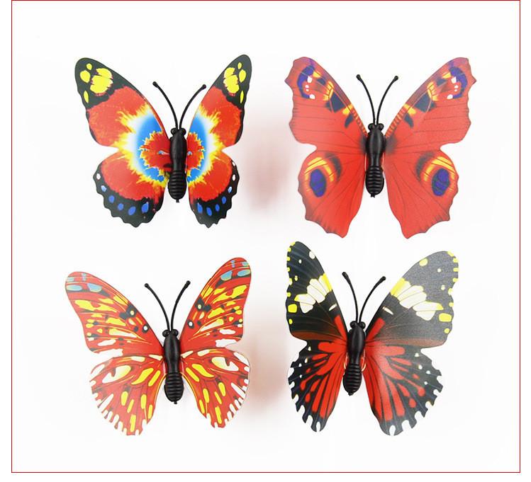 12/24 шт. 3D бабочки DIY стикер на стену бабочка на стену в гостиную домашний декор наклейки на стену свадебные украшения
