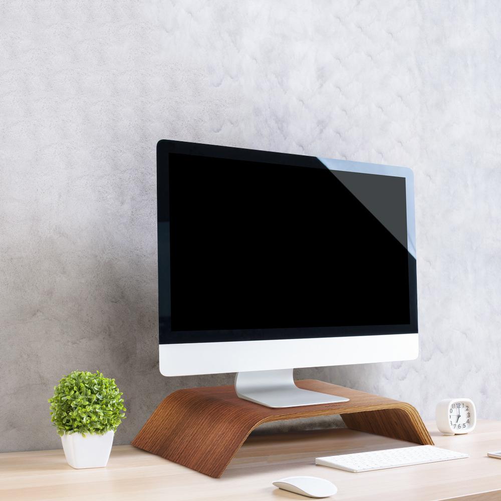 SAMDI Деревянная подставка «Все в одном» Монитор для машины Держатель для ноутбука Прочная несущая способность Стабильная деревянная подставка