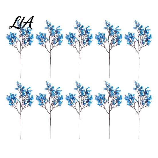 Lifelike Faux Floral Arrangements 10Pcs Babys Breath Artificial Flowers, Real Touch Fake Silk Flowers No Maintenance Flower Bouquets for Home