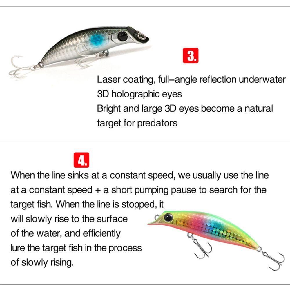 Multicolor Crankbaits Tackle Winter Fishing Minnow Lures Long Casting Lure Minnow Baits Fish Hooks