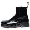 Minimalist Square-Toe Ankle Boots Unisex Ankle Boots Black 32032001