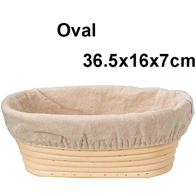 Rattan Bread Proofing Basket Natural Oval Rattan Wicker Dough Fermentation Sourdough Bread Basket