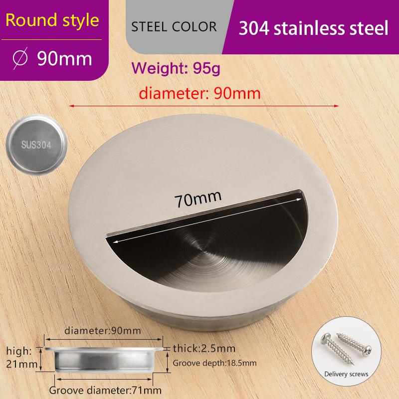 Невидимые Врезные Мебельные Ручки скрытые ручки для шкафа с раздвижными дверями ручки для ящиков скрытая ручка нержавеющая сталь