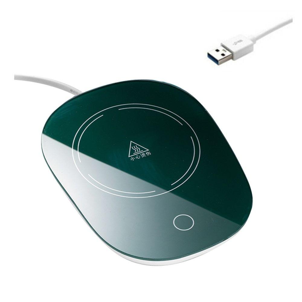 55/131°F Gift Home USB Mug Tray Coffee Cup Warmer Pad Gravity Sensor Pad Warmer Heater Tray Mat