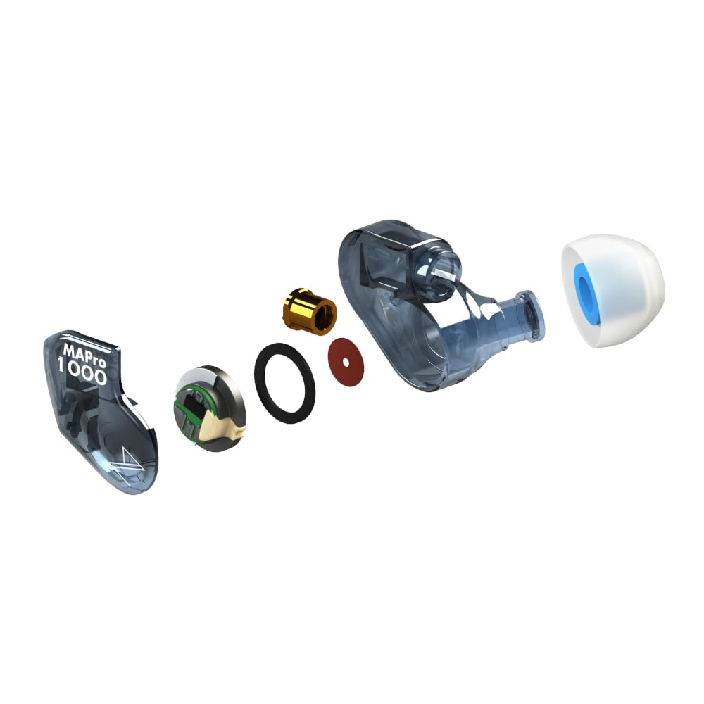 Maestraudio MAPro1000 Galal Blue с 10-мм графеновым динамическим драйвером Керамический мониторный наушник Съемный кабель MMCX Чехол Сделано в VR [Наушники и 5,8 мм