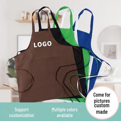 Рекламный фартук с индивидуальным логотипом и печатью - рекламный подарок, простая однотонная рабочая одежда.