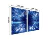 Glass protective plate for stove 2x45x52 Sky