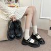 Маленькие кожаные туфли женские новые летние ретро платформа студенческий стиль Мэри Джейн одинарные туфли с юбкой круглый носок