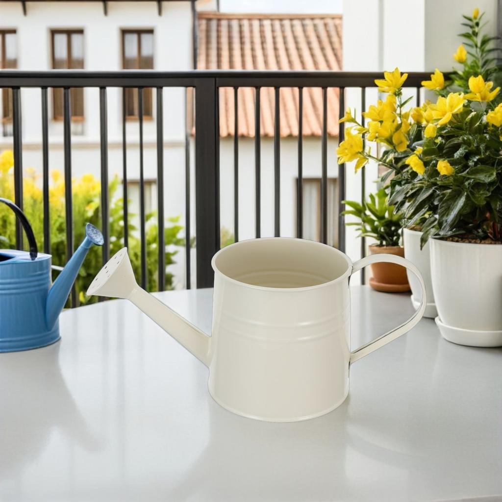 Lightweight Iron Watering Can with Comfortable Handle and Fine Sprinkler Nozzle for Houseplant Care Flower Watering Garden