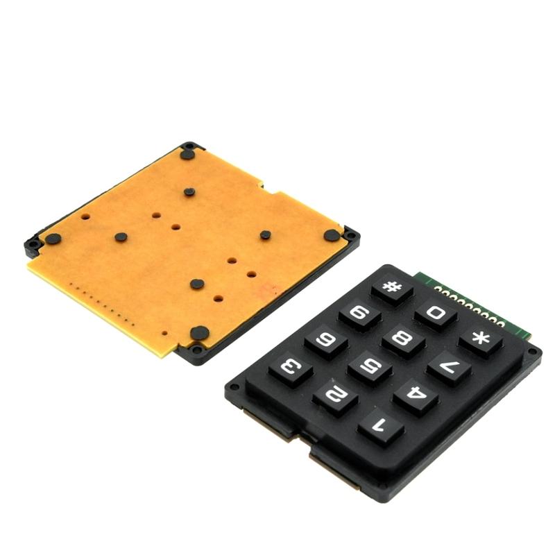 3*4 4*4 Matrix Switch Keyboard Keypad Array Module ABS Plastic Keys 4x4 3x4 12 16 Key Button Membrane Switch DIY Kit for