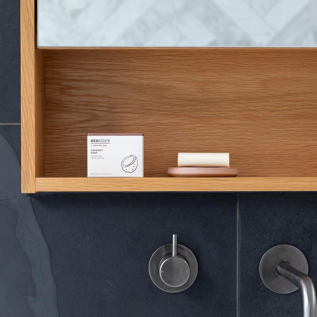 Ecostore Кокосовое твердое мыло с нежным кокосовым ароматом, Мыло, Растительное, Кожа,