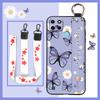 Dirt-resistant Fashion Design Phone Case For OPPO Realme C21Y/C25Y Waterproof Phone Holder Wrist Strap Kickstand Lanyard