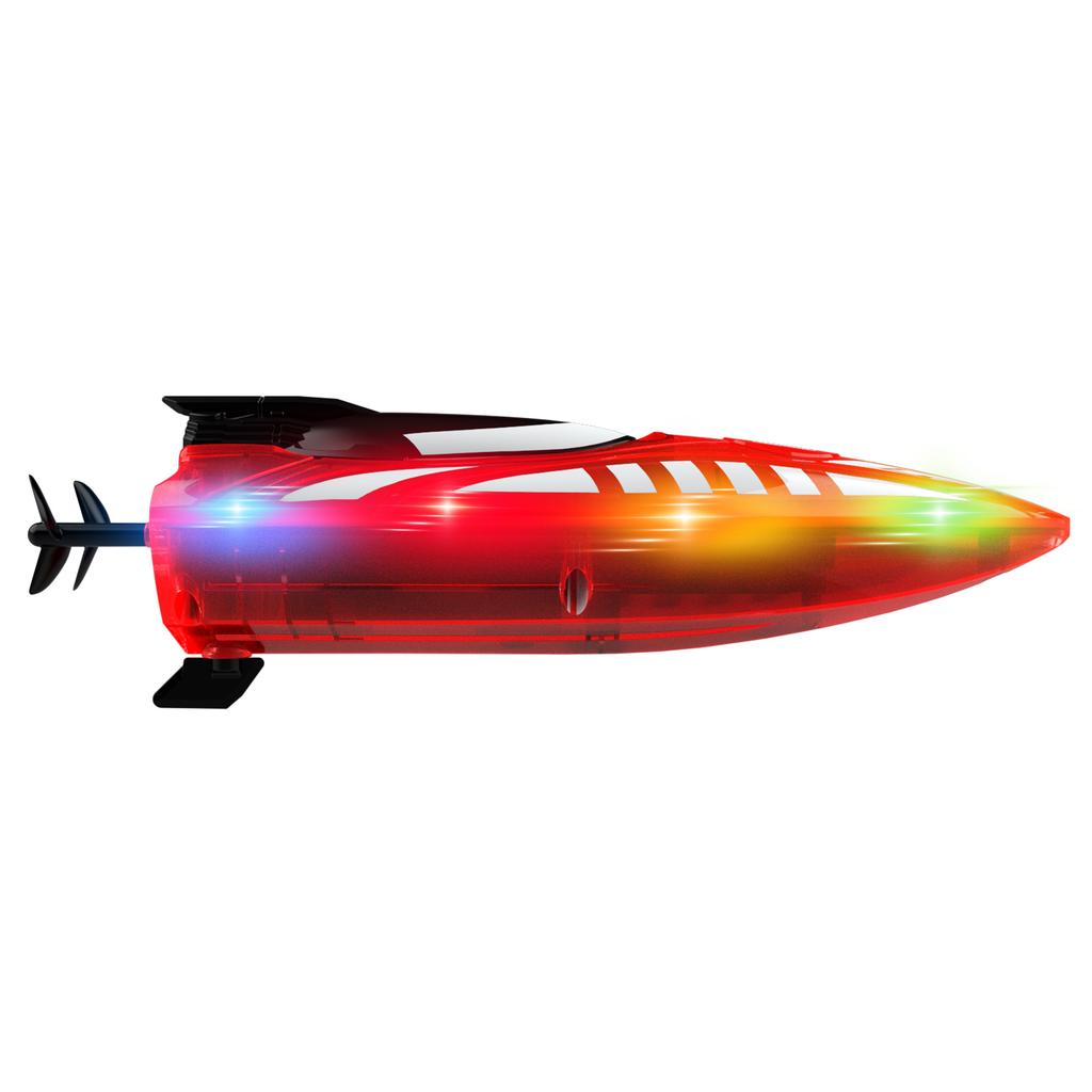 Радиоуправляемая лодка Трюковая лодка 2,4 ГГц Двусторонняя езда Игрушки для корабля Обнаружение воды Низкий заряд R