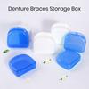 1 шт./2 шт. коробка для хранения зубных протезов различной формы, экологически чистый полипропилен, портативный, удобный для безопасного хранения футляр для брекетов