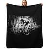 Downhill Mountain Biking Throw Blanket Lightweight Warm Blanket for Travel Camping