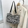 Printed Leopard Print Large-capacity Women's Bag New Fashion Hemp Rope Shoulder Bag Casual Messenger Bag