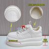 Suction Film Sole Leather Little White Shoes Women's 2025 Spring New Platform Sports Board Shoes Casual Women's Shoes Versatile Shoes Children
